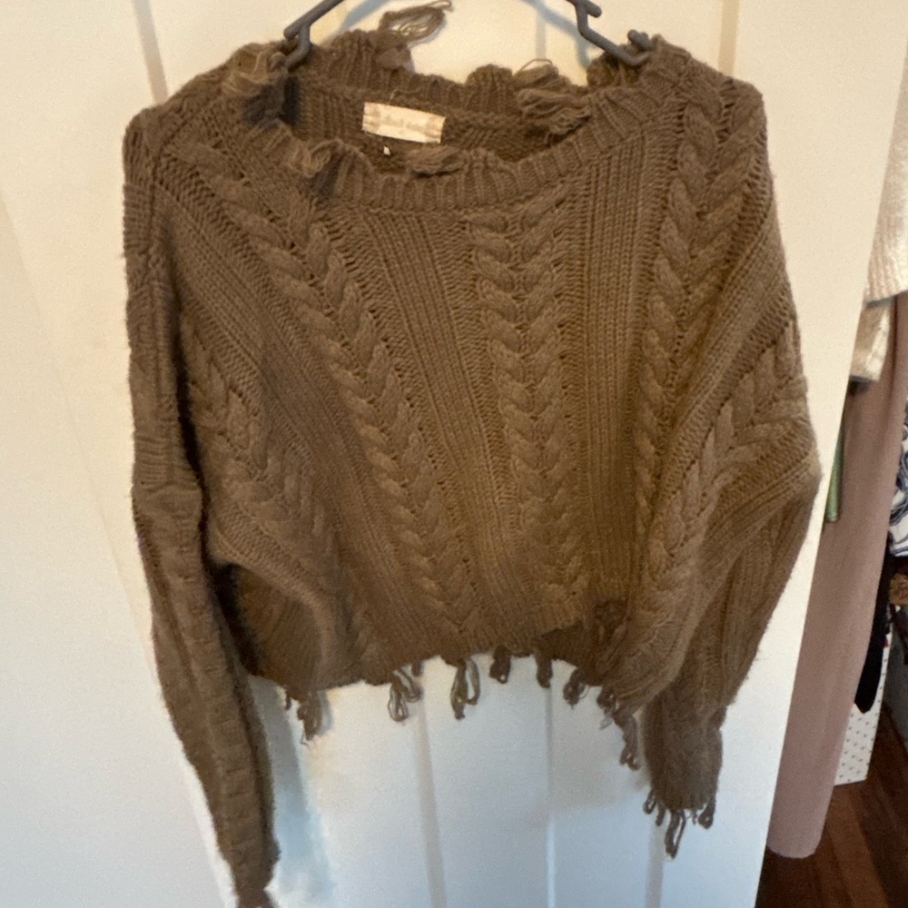 Altar’d State sweater, brown, size extra small.
